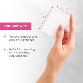 Diamond Wipes wipe infused with vitamin E for nourished skin.