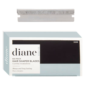 Diane 60-pack box of hair shaper blades for bulk salon refills