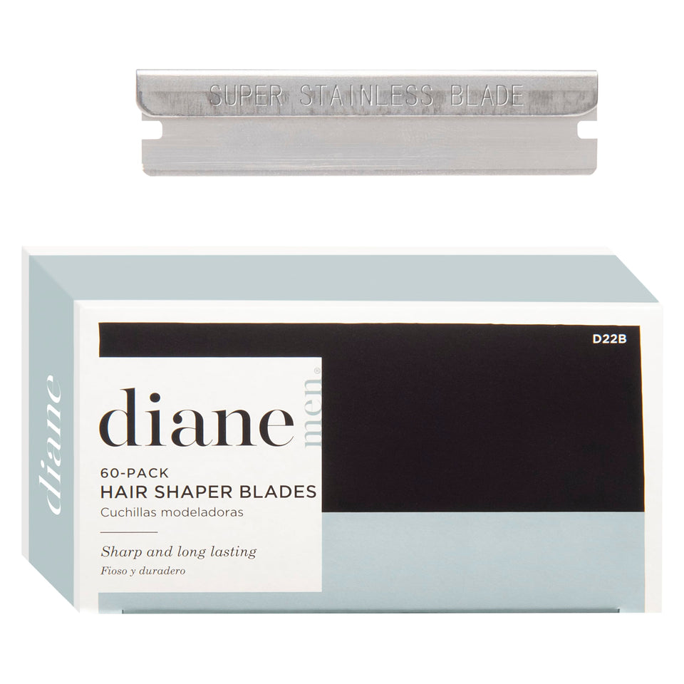 Diane 60-pack box of hair shaper blades for bulk salon refills