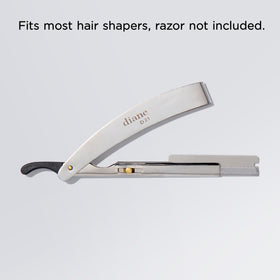 Diane professional barber using shaper blades for precise trimming