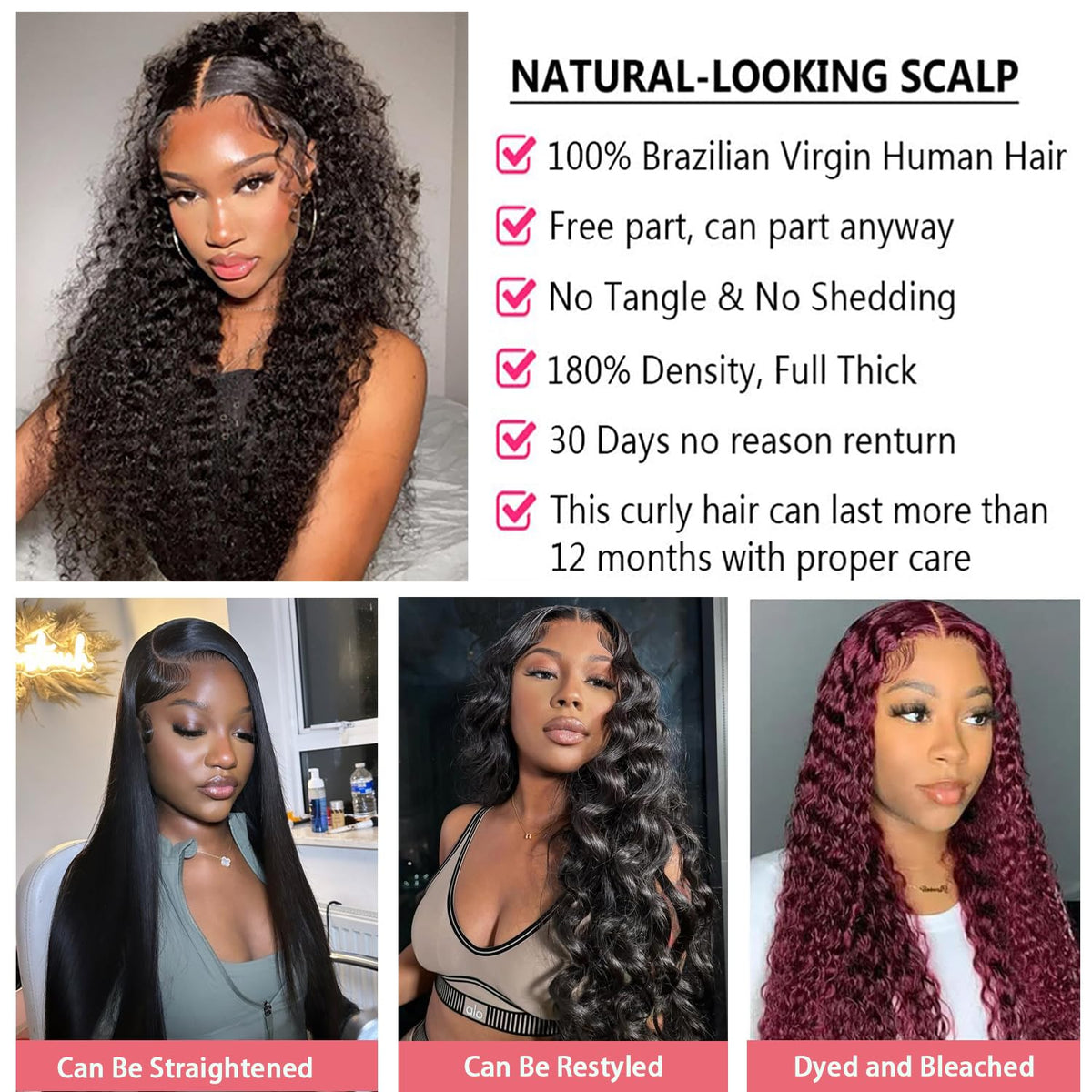 Dianthe side-part styling offers versatile looks from casual to formal