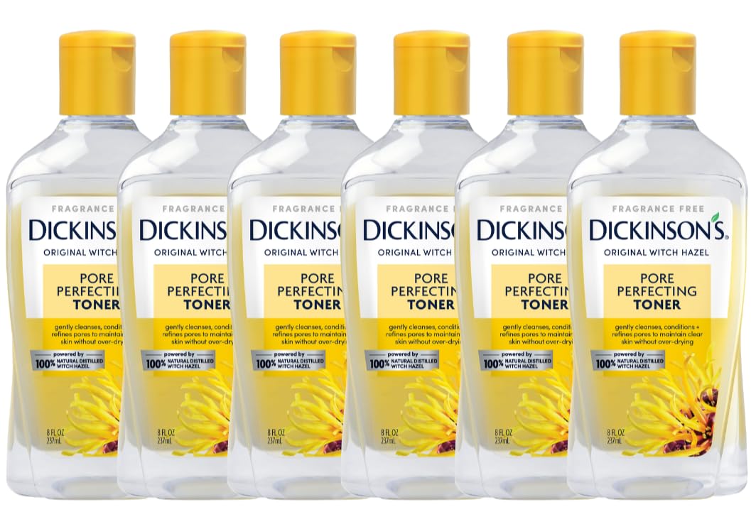 Dickinson's Witch Hazel Toner bottle for daily pore refining and oil control.