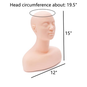 Dicunoy makeup practice head helps refine eyeliner and facial technique skills.
