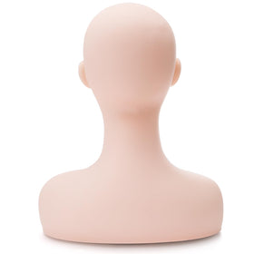 Dicunoy realistic face and hair mannequin supports precise makeup and lash practice.