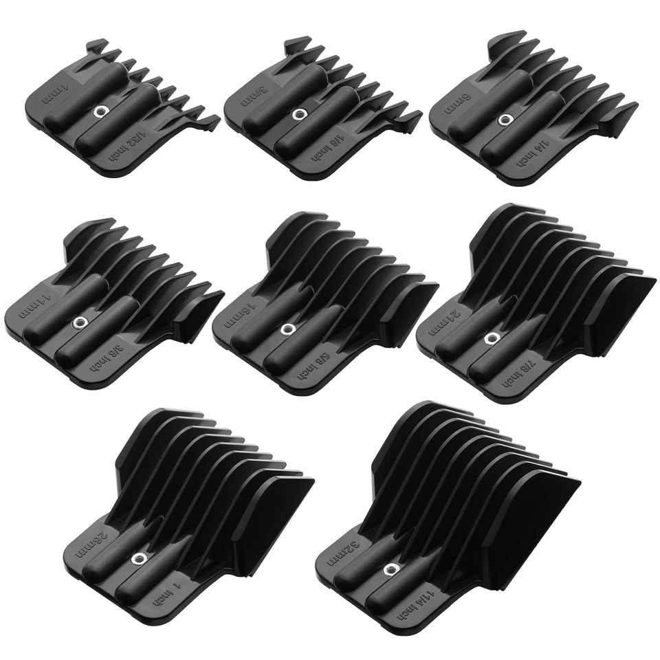 Dicuyeln trimmer guards with metal spring clip for secure attachment.