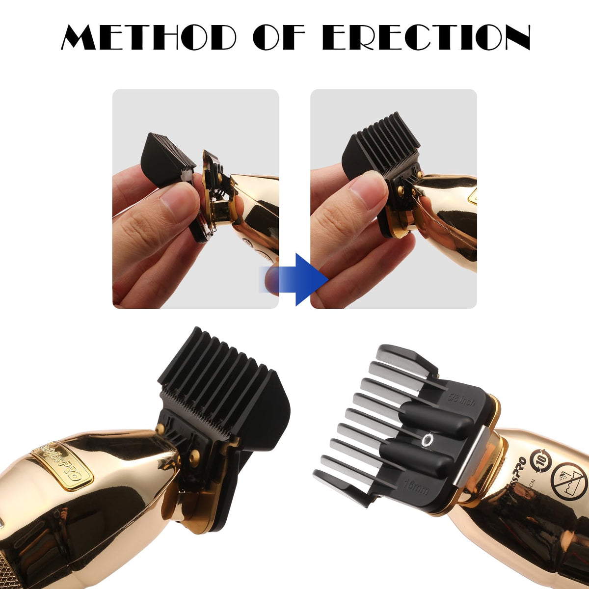 No.3 guard at 6mm for medium-length trimming options.