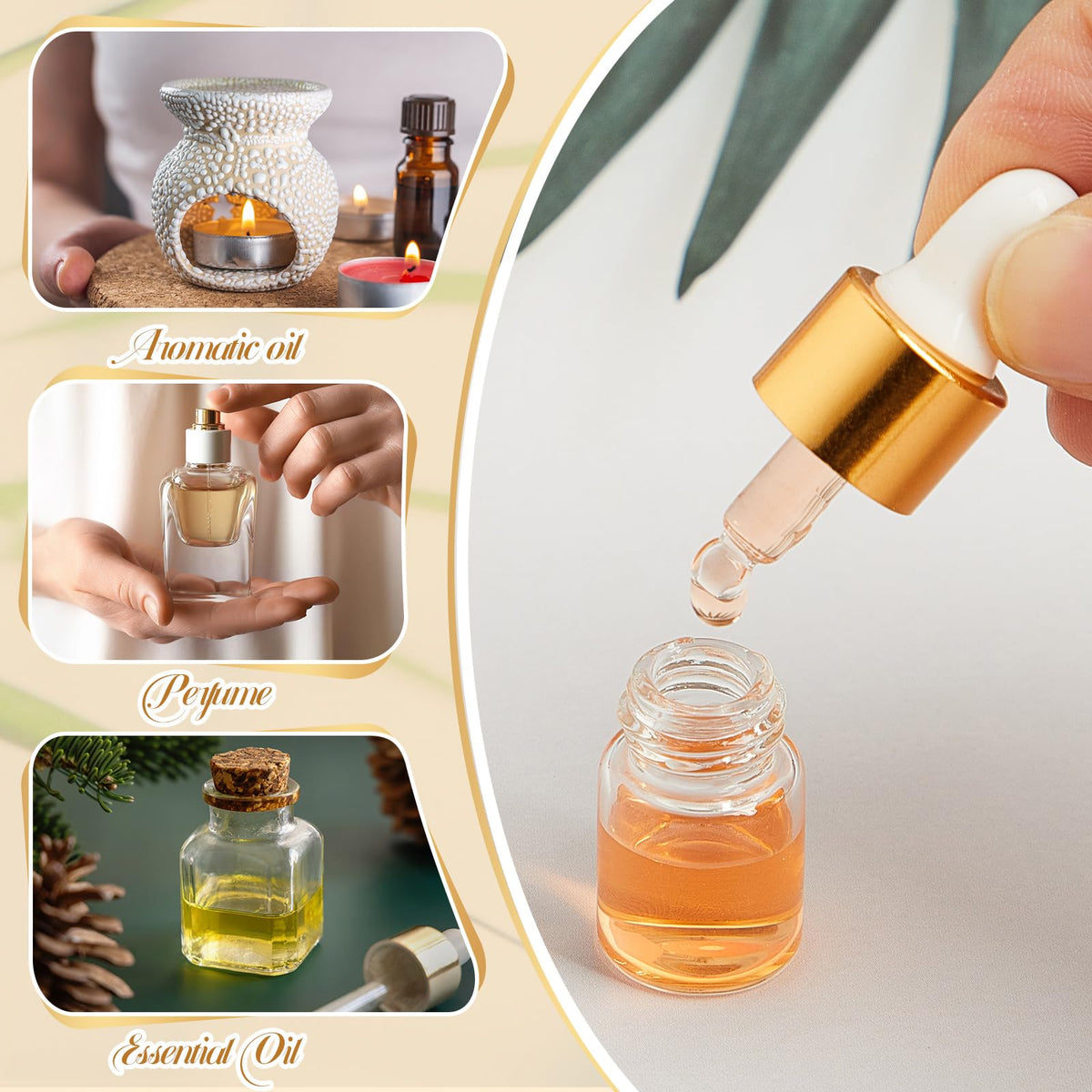Didaey dropper bottle cap seal close-up, secure storage of liquids.