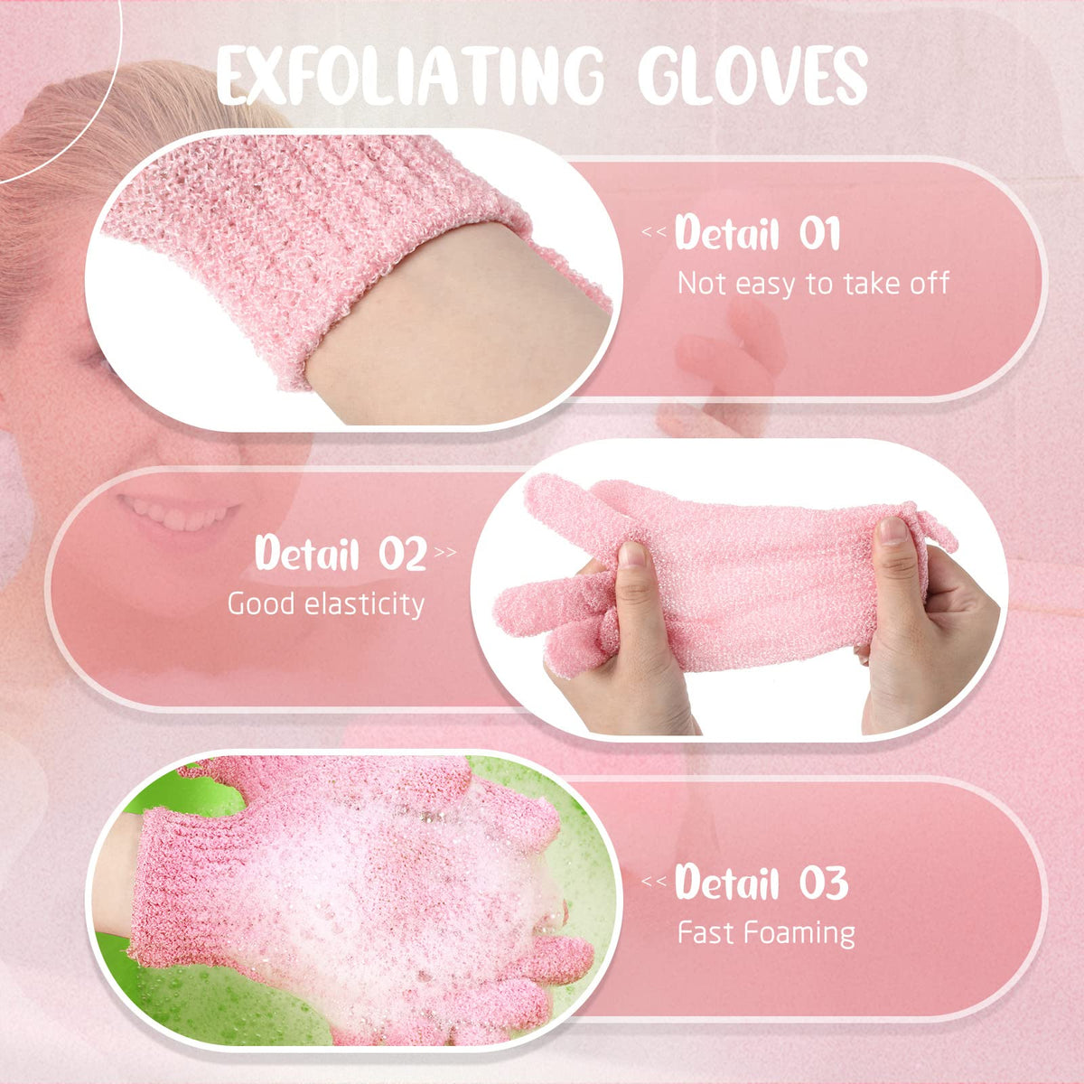 Colorful Didaey scrub gloves make shower routines customizable and fun
