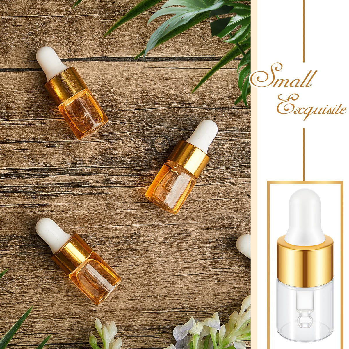 Didaey pack of 100 mini vials, compact storage for liquids.