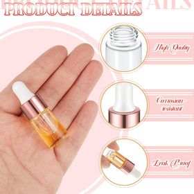Didaey rose gold cap closure keeps liquids sealed during transport.