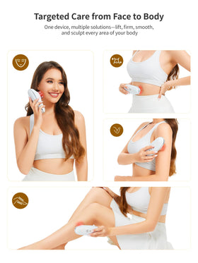 DiDEER red-blue LED lights support collagen and skin tightening during sessions