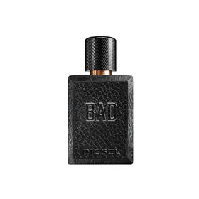 Diesel Bad bottle front, bold woody scent for confident moments.