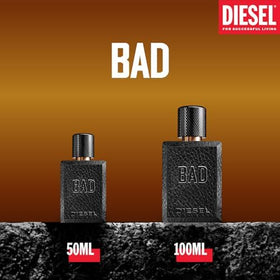 Diesel Bad gift set box and bottle ready for gifting moments.