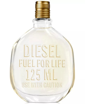 Diesel Fuel for Life bottle front shows bold masculine scent for confident days.