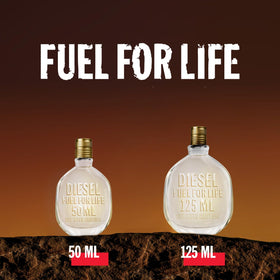 Diesel Fuel for Life bottle with glass conveys versatile everyday carry.
