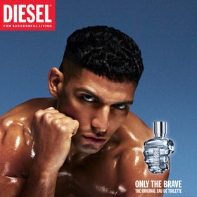Diesel Only the Brave branding label highlights iconic fist design