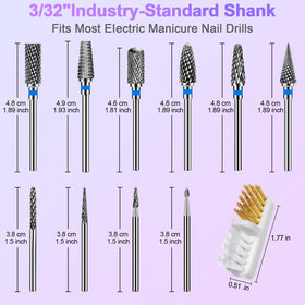 Diesisa easy-clean drill bits with included case for hygienic reuse.