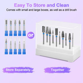 Diesisa home-use blue nail drill kit enabling precise cuticle work.