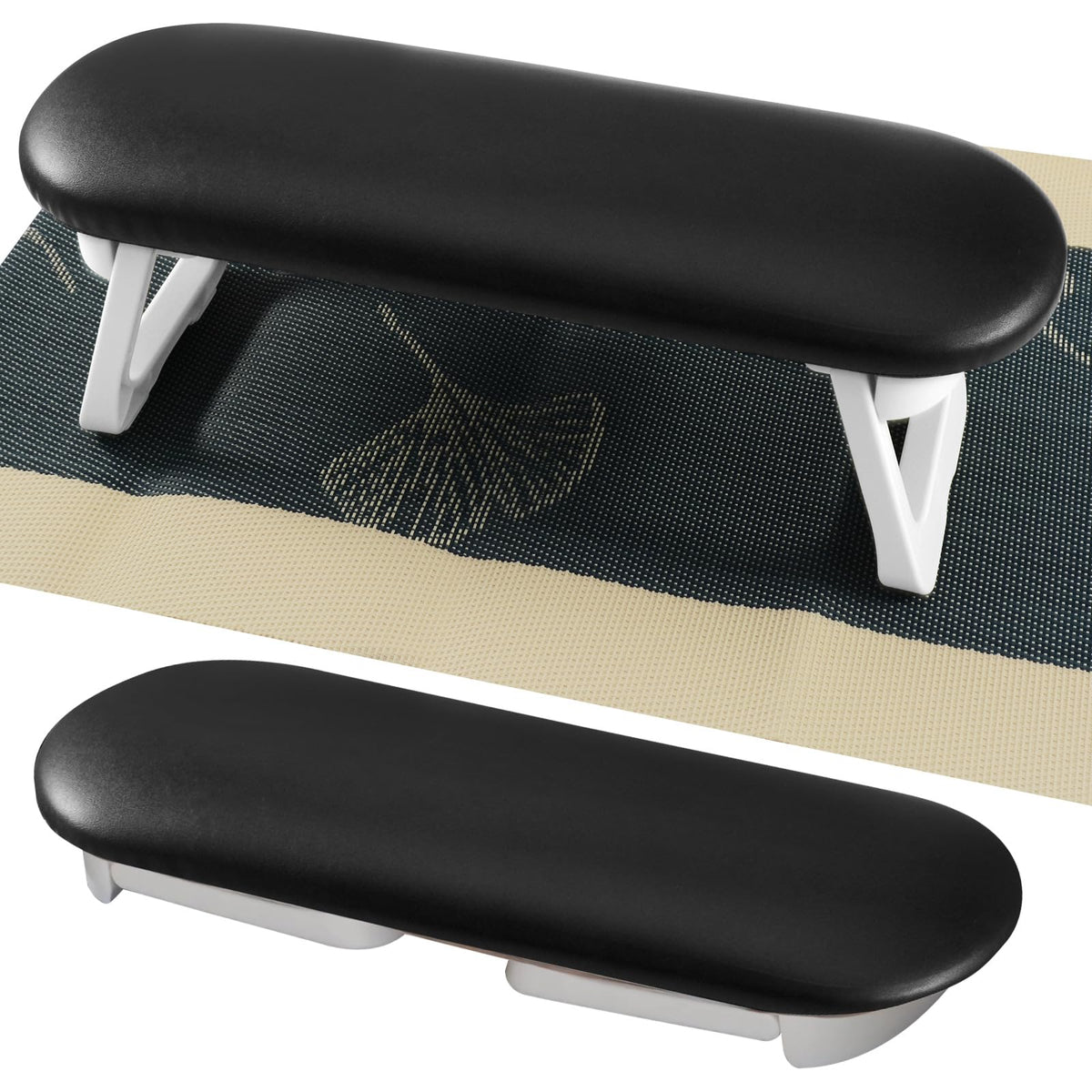 Diesisa Nail Arm Rest foldable PU leather provides soft, comfortable support for manicures.