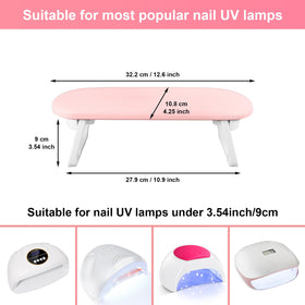 Diesisa manicure table mat included keeps work surface clean