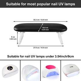 Diesisa Nail Arm Rest includes a manicure mat to keep the workstation clean.