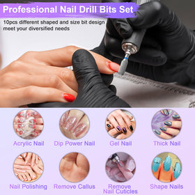 Diesisa nail brush cleaning tool included for dust and gel residue removal.
