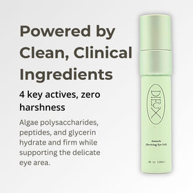 Dieux Auracle applicator wand spreading gel around eyes
