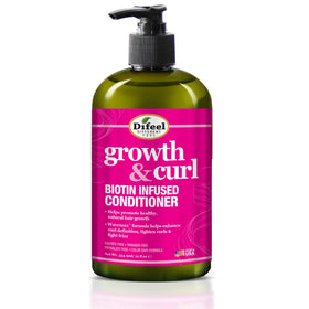 Difeel Biotin Shampoo foam shown on hand for cleansing