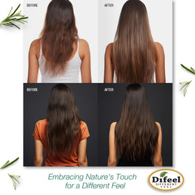 Difeel rosemary-mint conditioner full-bottle shot emphasizes the large bottle size.