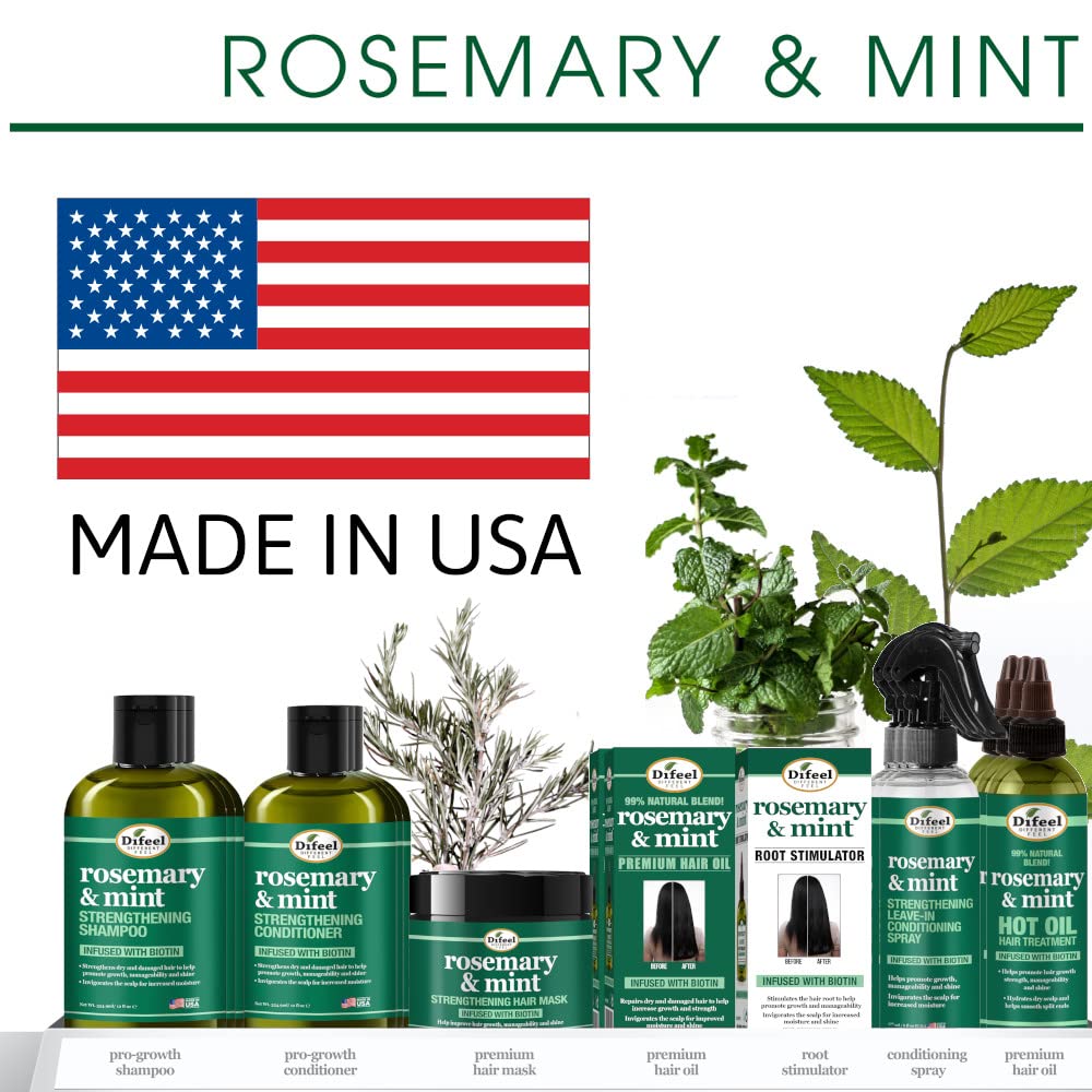 Difeel Rosemary Mint Conditioner label detail highlighting color-safe formula