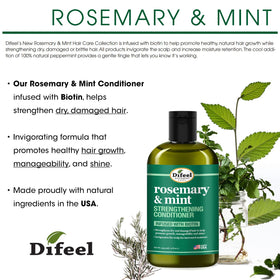 Difeel Rosemary Mint Gift Box front view of the 2-piece set