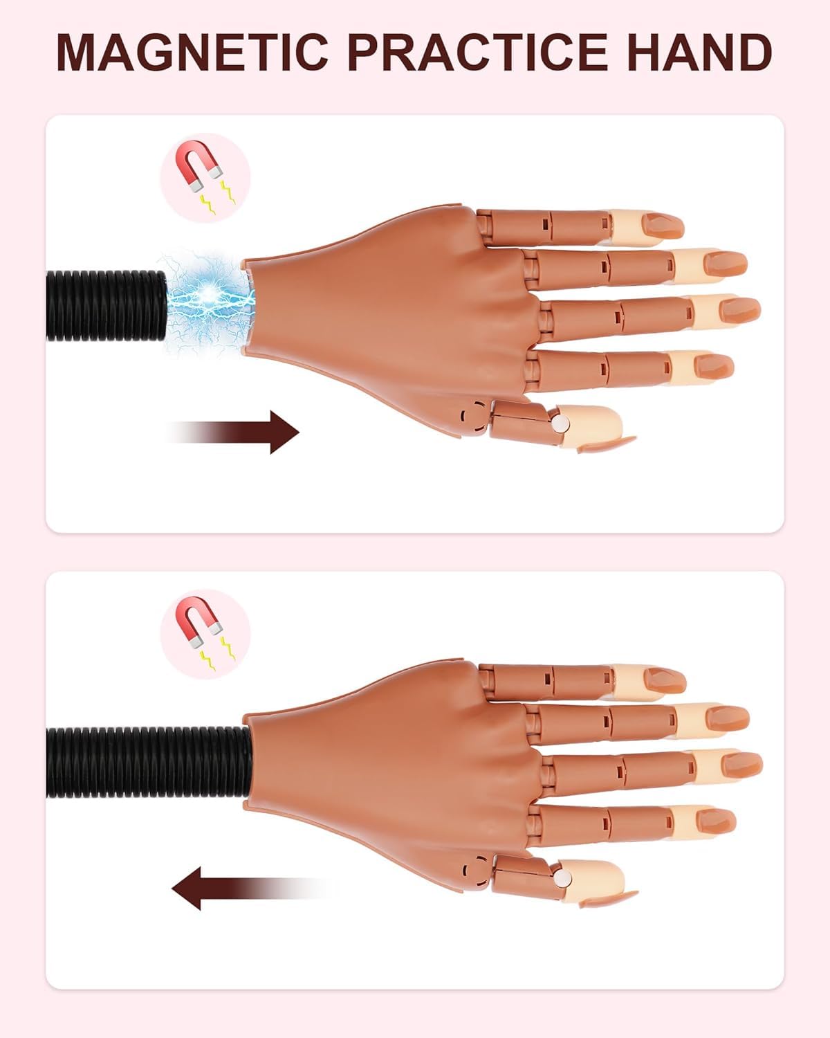 Difenni nail practice kit includes 200 nails for diverse practice