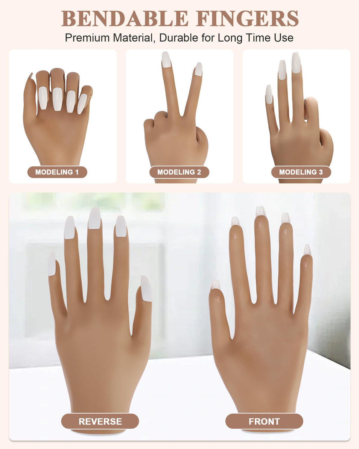 Difenni Practice Hand with adjustable stand enables stable practice sessions