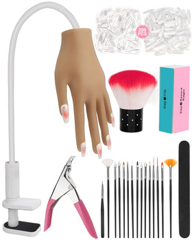 Difenni Practice Hand front view for realistic nail art training