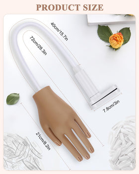 Difenni Practice Hand silicone texture feels realistic for confident nail art