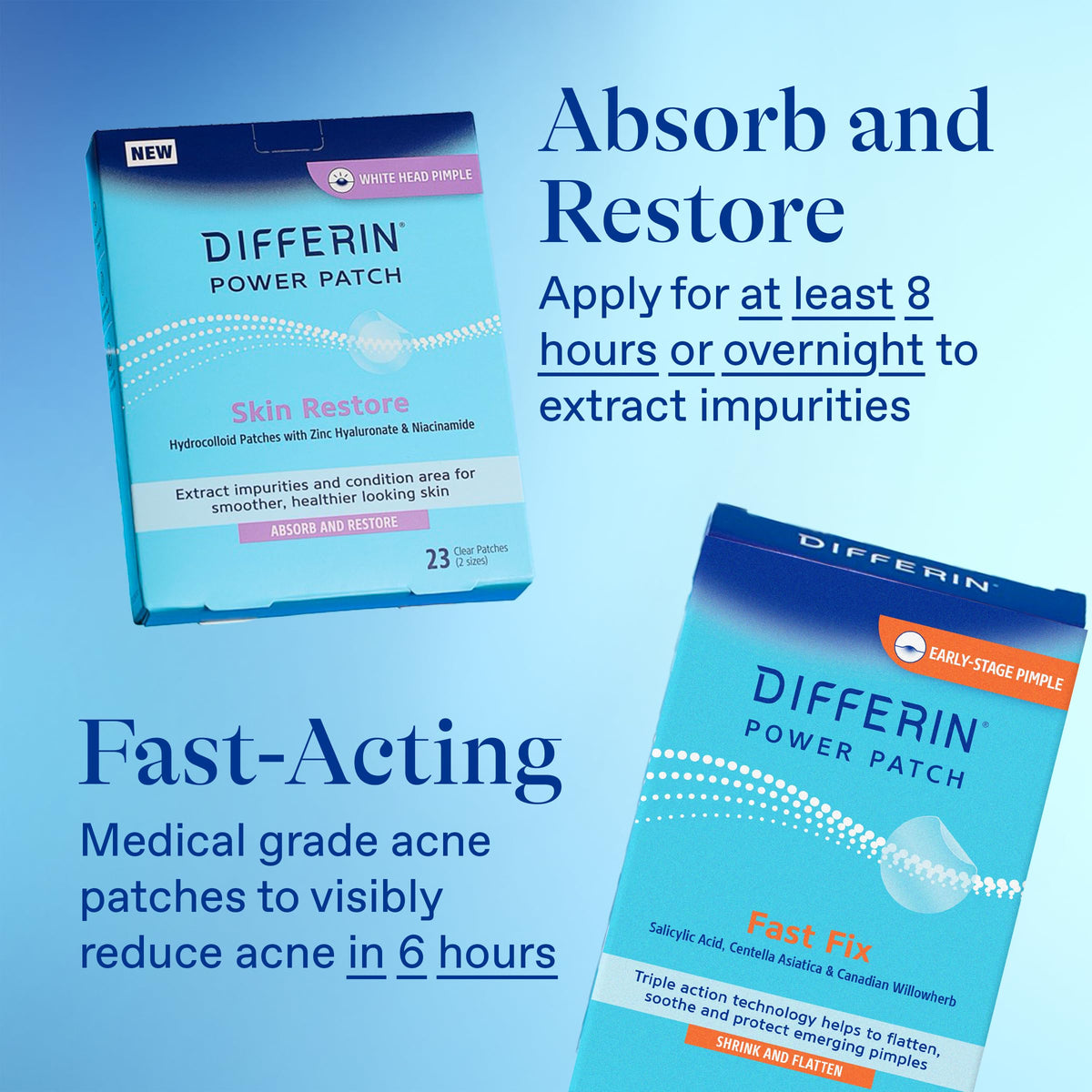 Differin dermatologist-tested logo signals dermatologist involvement in product development.