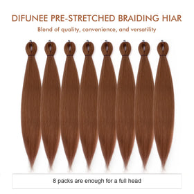 DIFUNEE easy-install pre-stretched hair saves braiding time.