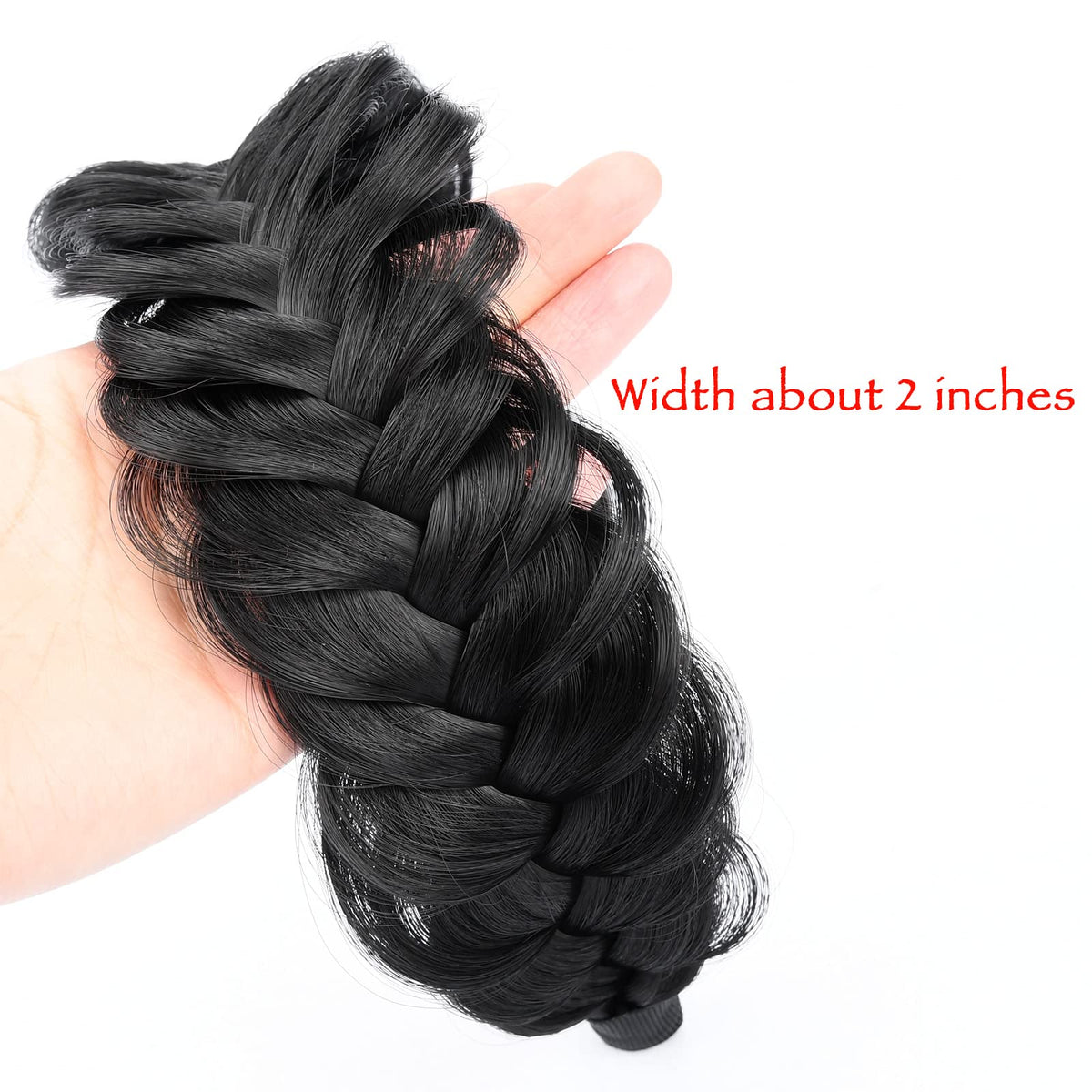 DIGUAN headband back view highlights elasticity for all-day wear.