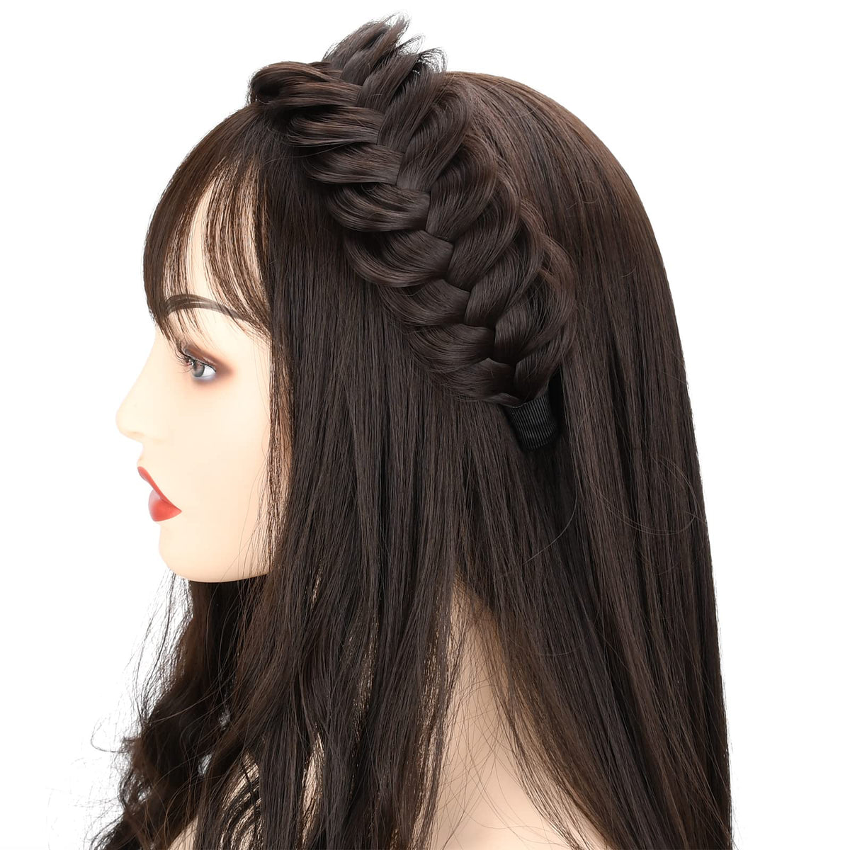 DIGUAN handmade headband texture emphasizes craftsmanship and one-piece construction.