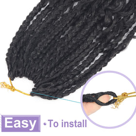 Diha 8-pack Goddess Box Braids ideal for full, neat head looks.