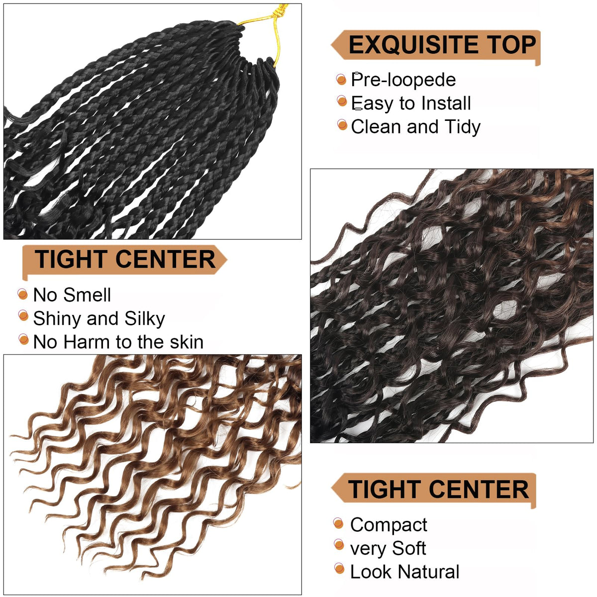 Diha crochet braids 8 packs for quick protective styling