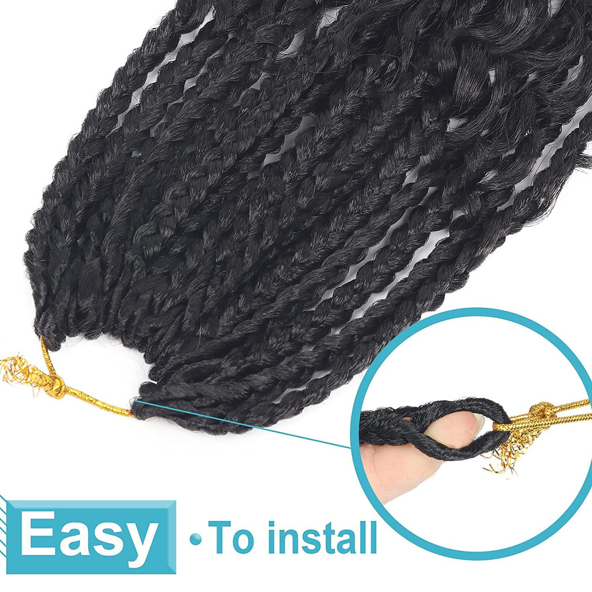 Diha crochet braids 12 inch pre-looped for quick, easy installation.