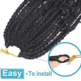 Diha crochet braids 12 inch pre-looped for quick, easy installation.