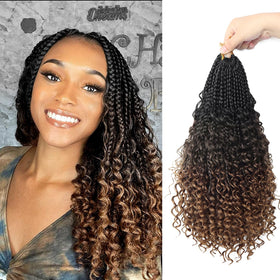 Diha Goddess Box Braids 14 inch curly ends for natural full look