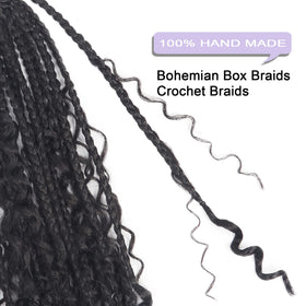 Diha Goddess Box Braids black 1B color enhances natural tones.