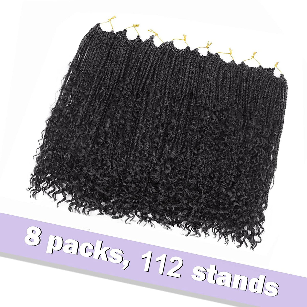 Diha Goddess Box Braids crochet hair, pre-looped 16 inch, easy to install.