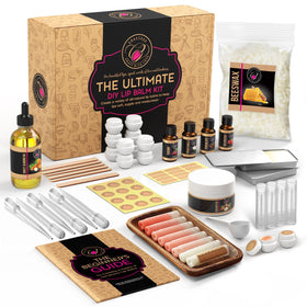 DilaBee CraftZee lip balm kit overview showing the complete DIY setup