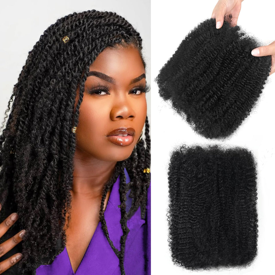 Dilekay Afro Kinkys bulk hair 18-inch bundle ready for twists