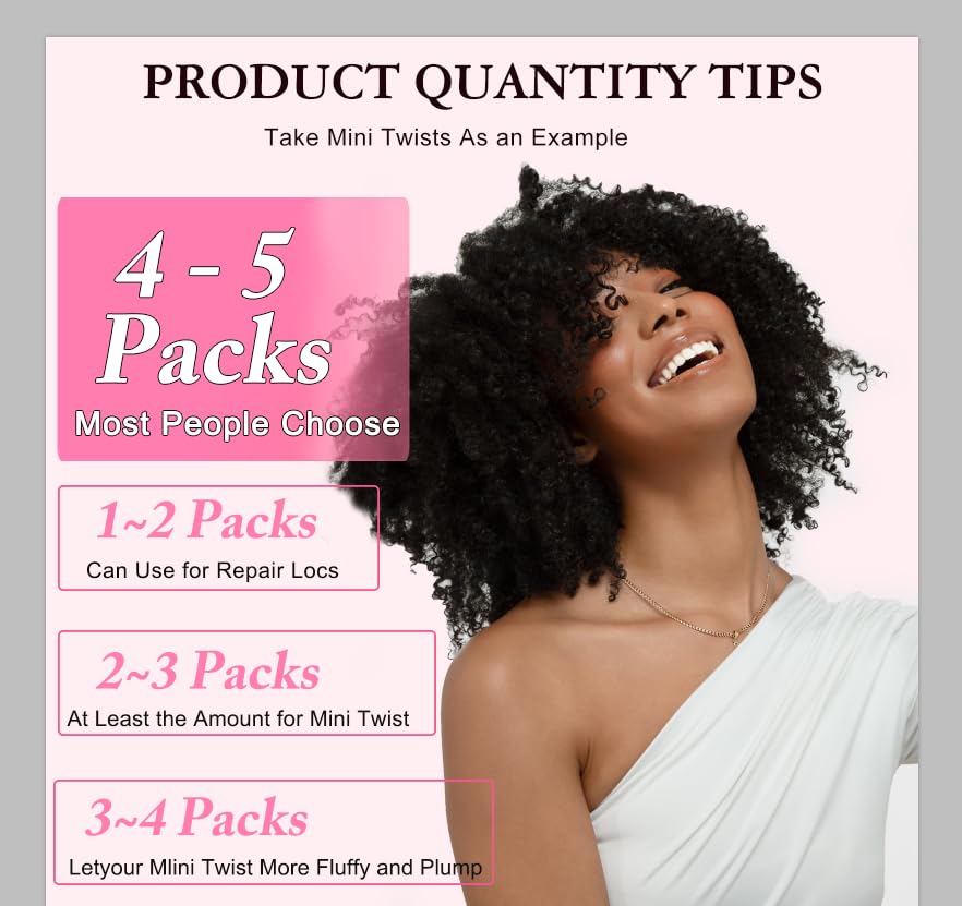 Length range of Dilekay Afro Kinkys bulk hair 14–24 inches
