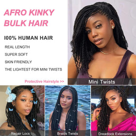 Soft, tangle-free texture of Dilekay bulk hair for easy styling
